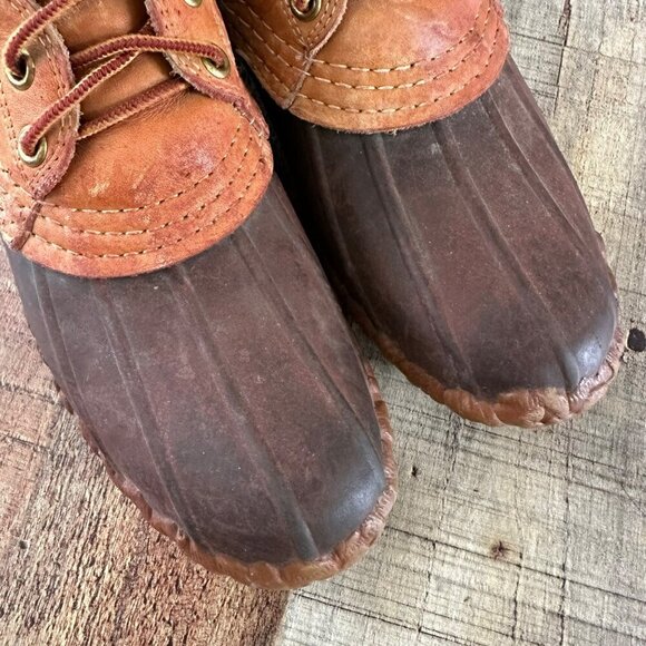 Vintage LL Bean Maine Hunting Shoe Size 6 Mens Duck Boots Waterproof - Picture 6 of 11